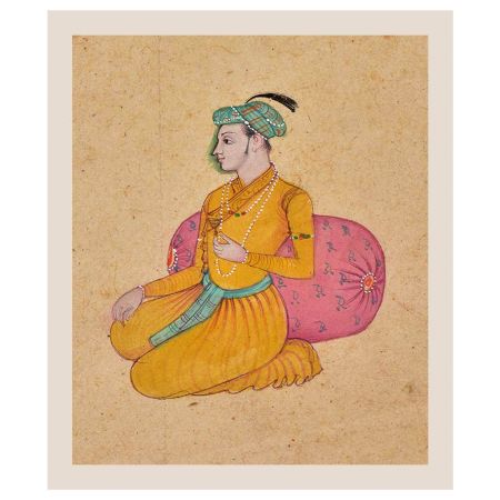 Painting Of A Prince Seated On a Palace Terrace