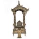 Brass Hindu Temple Intricately Dome Carved Dome with Prabhavali and Steps