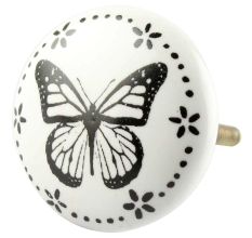 Butterfly Ceramic Flat Knobs