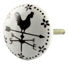 Cock Ceramic Flat Knobs