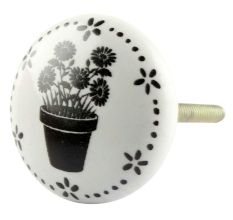 Vase Ceramic Flat Knobs