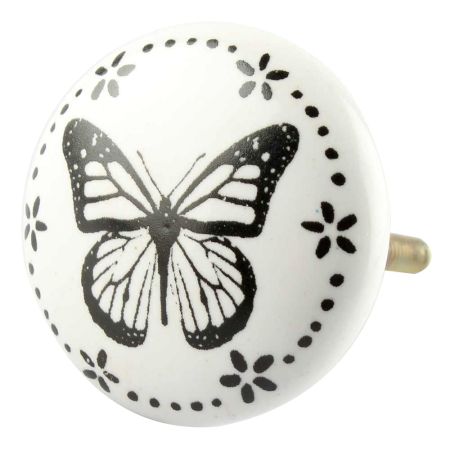 Butterfly Ceramic Flat Knobs