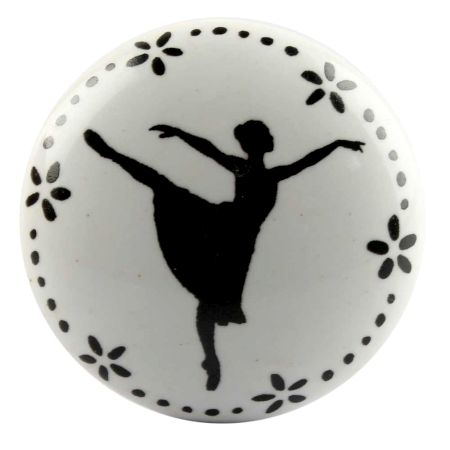 Girl Ceramic Flat Knobs