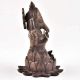 Brass Ganesha Seated In Lotus With Mooshak Statue 