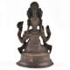 Handmade Brass Statue Of Sitting Ganesha