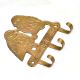 Two Birds On A Branch with 3 Hooks In Brass