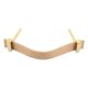 Cream Faux Leather Pull Handle
