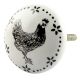 Hen Ceramic Flat Knobs