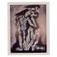 Print Of Sadequain Highly Figurative And Stylized Work