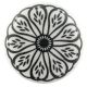 Black Daisy Flat Knob
