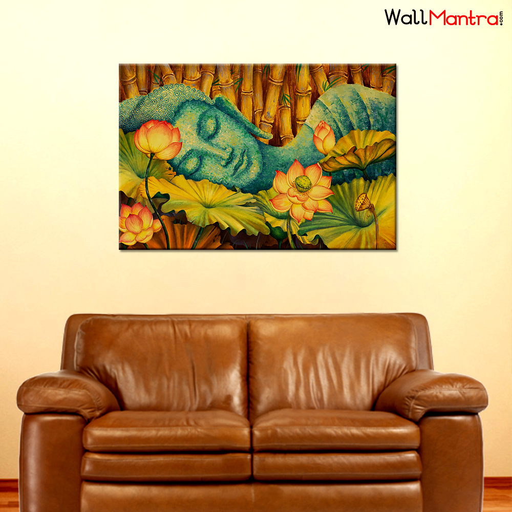 Buddha Wall Painting Premium Quality Canvas Wall Hanging