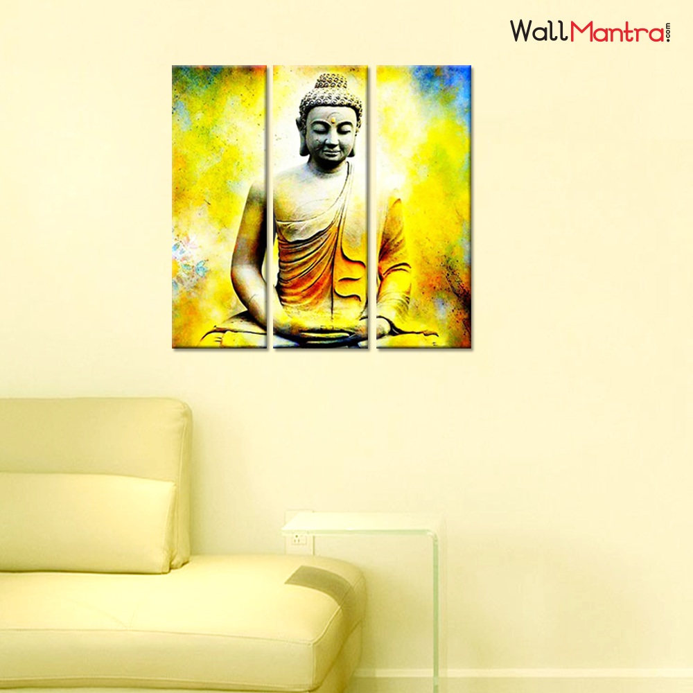 Buddha Wall Painting Premium Quality Canvas Wall Hanging