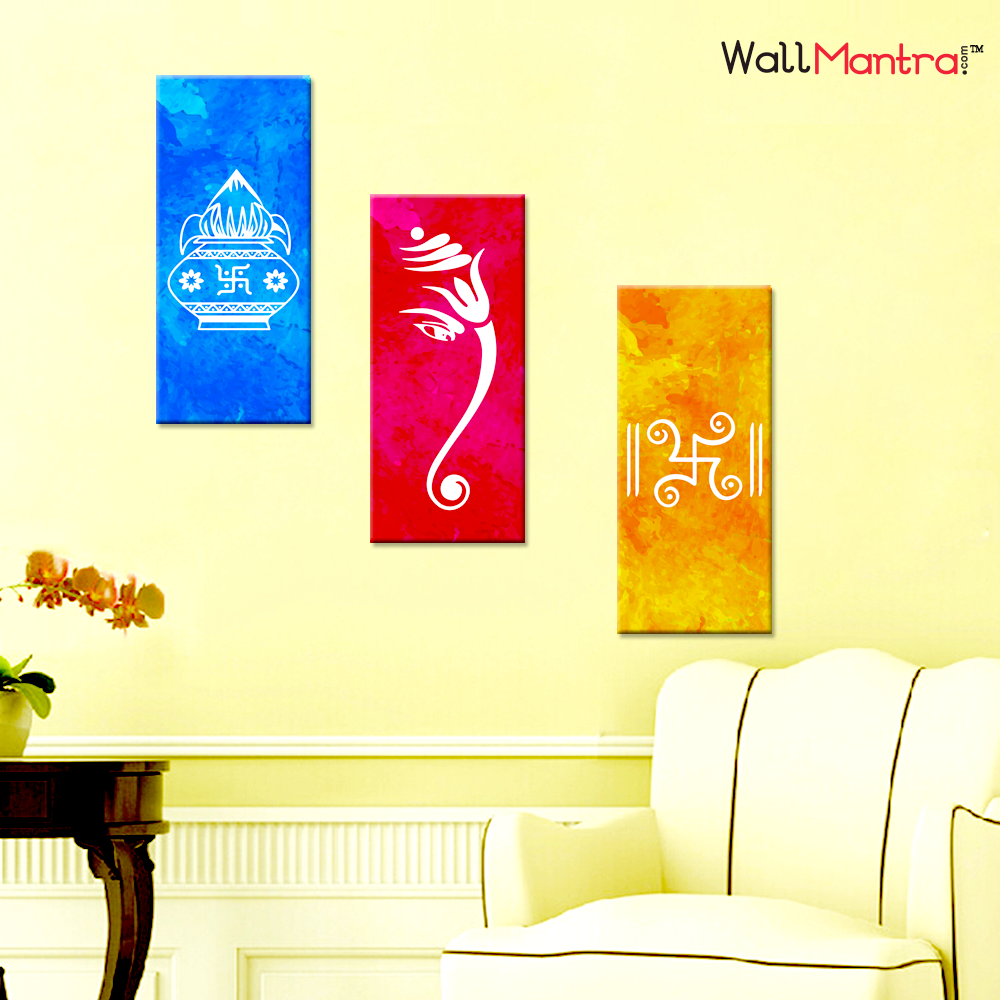 Ganesha Premium Quality Canvas Wall Hanging
