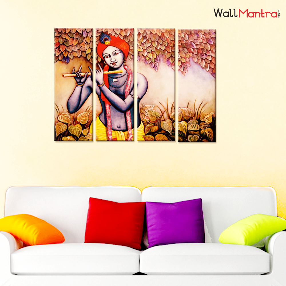 Krishna Premium Quality Canvas Wall Hanging