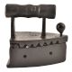 Iron Press On Hot Coal With Wooden Handle