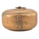 Round Brass Engraved Storage Box With lid