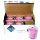 Set Of 6 Lavender Spa Votive Candle