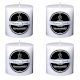 Set Of 4 Tropical Citronella Outdoor Pillar Candle