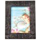 Dark Brown Handmade Embossed Design Photo Frame