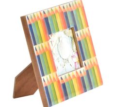 Handmade Colored Pencils Photo Frame
