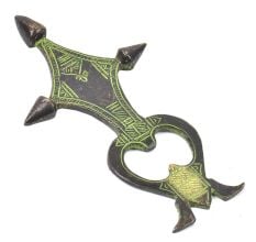 Patina Rich Brass Tribal Symbol Bottle Opener
