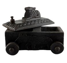 Nandi Wooden Box South Indian Spice Box