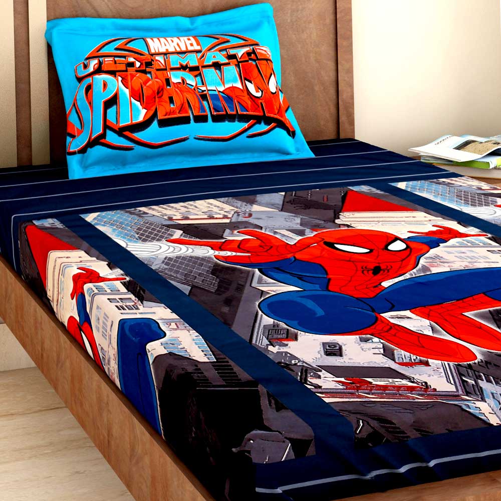 spiderman double bed sheets