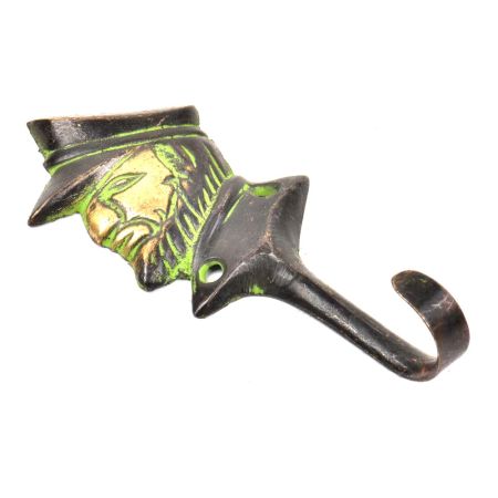 Brass Soilder Face Coat Hook With Patna