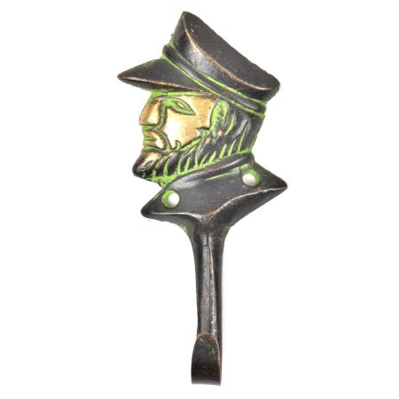 Brass Soilder Face Coat Hook With Patna