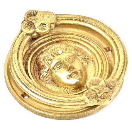 Golden Handmade Roman Design Door Knocker