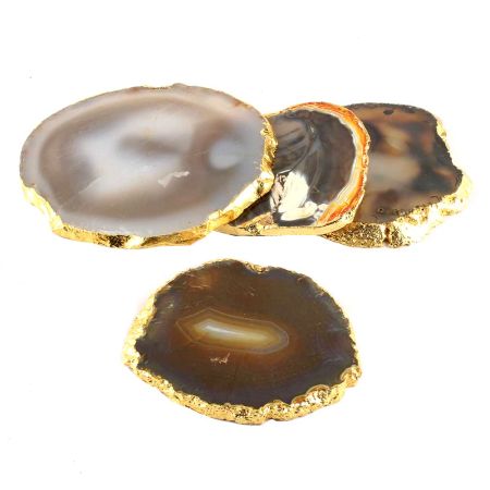 Brown Agate Coasters Online Set of 4 Pieces