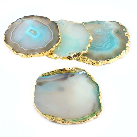 Turquoise Agate Coasters Online Set of 4 Pieces