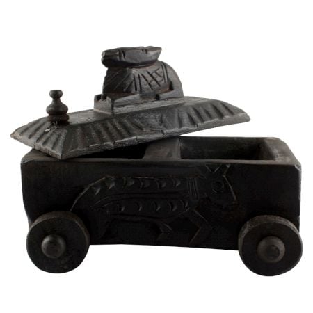 Nandi Wooden Spice Box Masala Dabba Spice Box