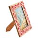 Red Hand Painted Design Photo Frame