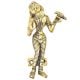 Brass Goddess with a Bird Door Handle