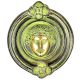Handmade Roman Design Door Knocker With  Patina
