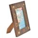 Flower Embossed Wooden Photo Frame