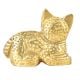 Brass Sitting Cat Incense Stick Holder