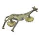 Green Patina Rich Brass  Giraffe Door Pull Handle
