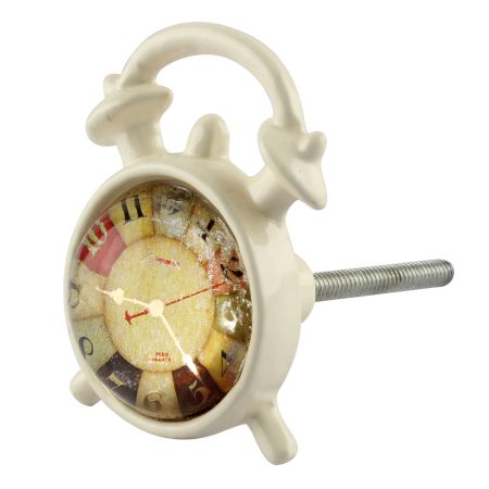 Watch Inside Glass And Metal Drawer Knob