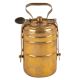 Small Two Tier Brass Tiffin Box With Spoon