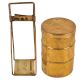 Brass Three compartment Lunch Box 