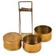 Brass Three compartment Lunch Box 
