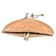 Natural Wood Made Cow Bell With Two Old Clangers