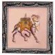 Handmade Greeting Card -Miniature painting of Camel on silk cloth