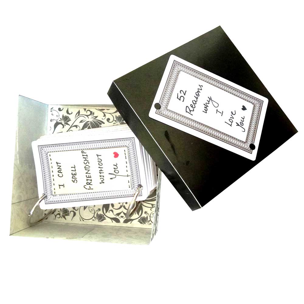 Handwritten 52 Reasons I Love You Deck Of Cards Greeting Card