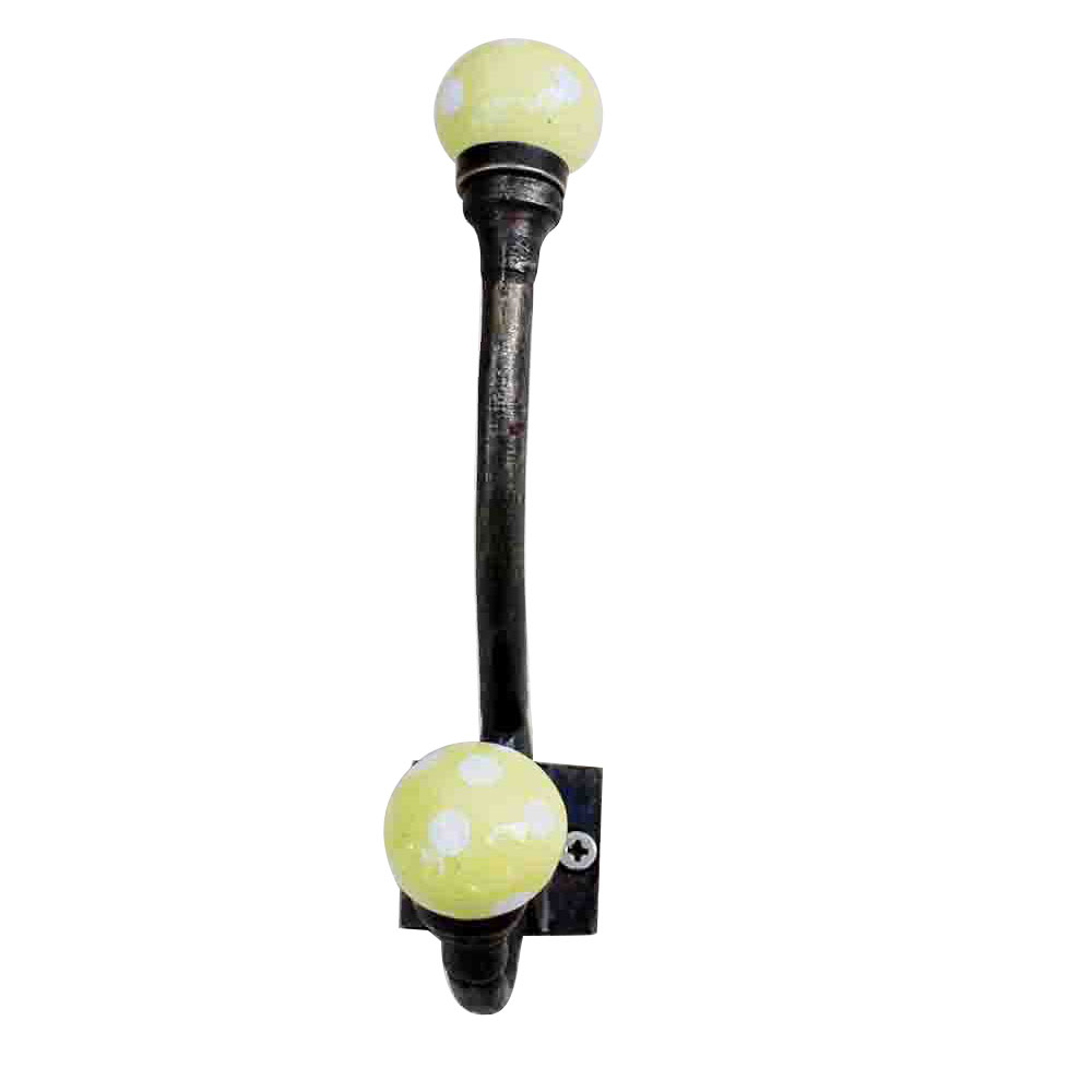 Yellow Dot Iron Hooks-EHG-38