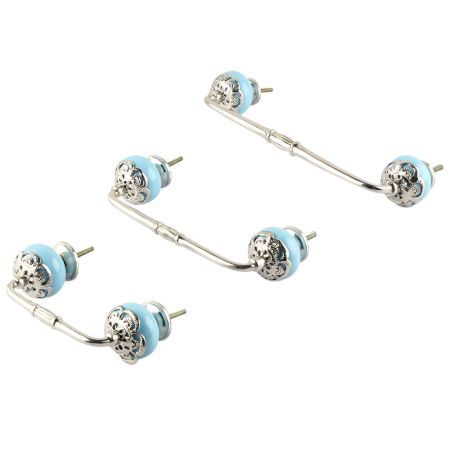 Strewn Sky Blue Bridge Handle