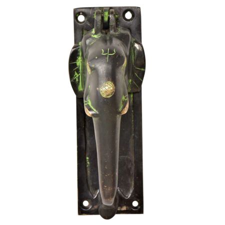 Handmade Brass Elephant With Trunk Door Knocker