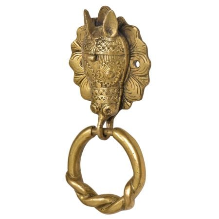 Brass Handmade  Tribal Horse Face Door Knocker